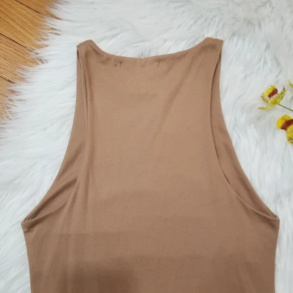 gaze Bodysuit High Neck Color Tan SIZE S. - Picture 10 of 17